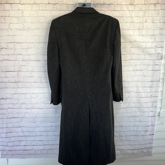 Vintage Christian Dior pure wool dark charcoal gray peacoat size - Picture 10 of 17